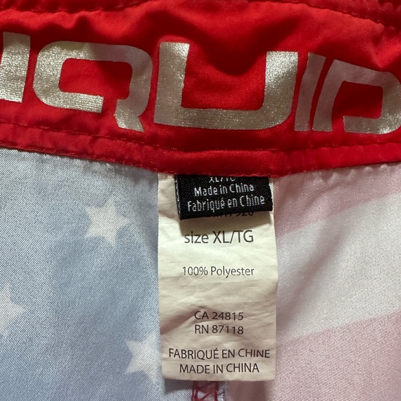 Men’s American Flag Bathing Suit Trunks - Picture 3 of 5